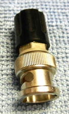 BNC male to Black Banana Jack Binding Post Adapter