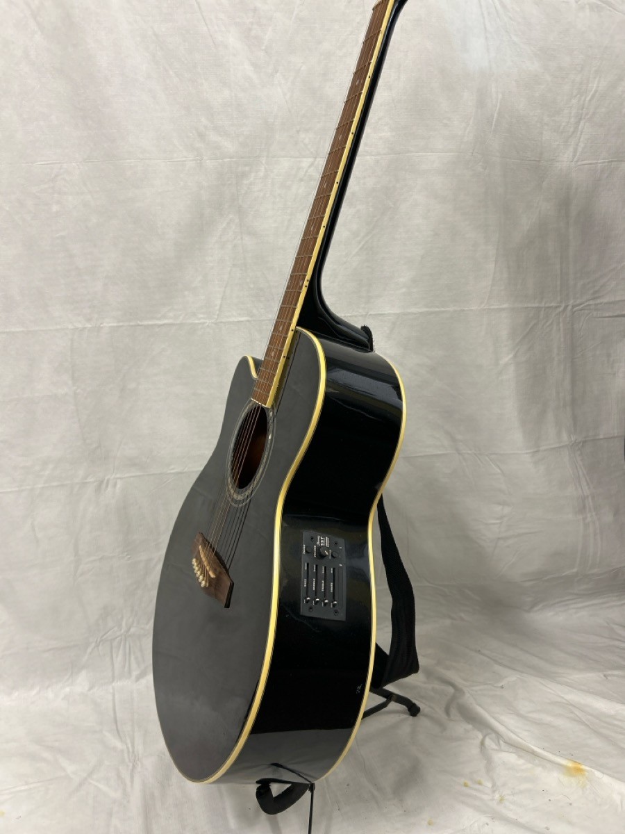 Ibanez AEL10LE-BK-14-02 Left-Handed Acoustic-Electric Guitar