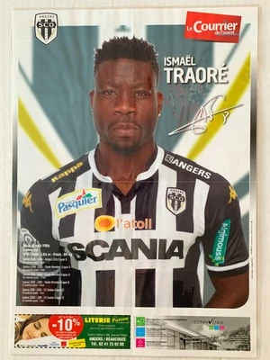 POSTER AVANT MATCH COURRIER DE L'OUEST ANGERS SCO - ISMAEL TRAORE - Photo 1/4