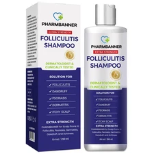 Anti-Fungal Shampoo for Folliculitis, Seborrheic Dermatitis, Scalp Psoriasis - R