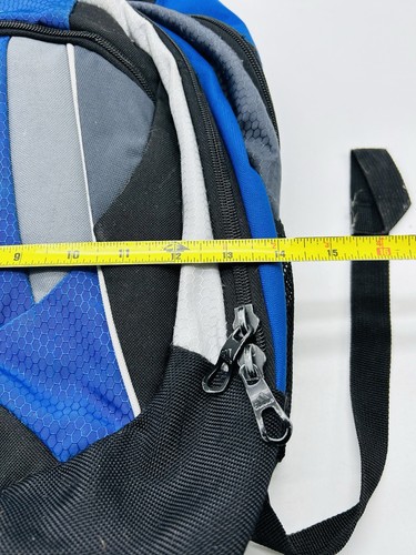 Adidas Load Spring Backpack Blue & Gray Laptop Sleeve School Sports Hiking Bag - Picture 15 of 16