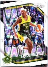 2025 Panini Prizm WNBA #125 Erica Wheeler White Seismic Prizms