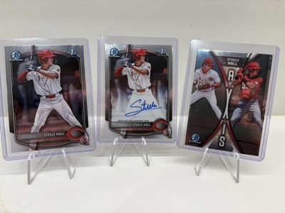 2025 Bowman Draft Steele Hall Auto! Cincinnati Reds Top Prospect!