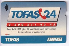 ASIA TELECARD / PHONECARD .. TURKEY 30U ALCATEL PTT TOFAS FIAT 95 MAGNETIC