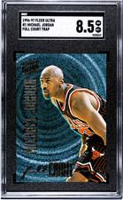 Michael Jordan - 1996 Fleer Ultra Full Court Trap #1  - SGC 8.5