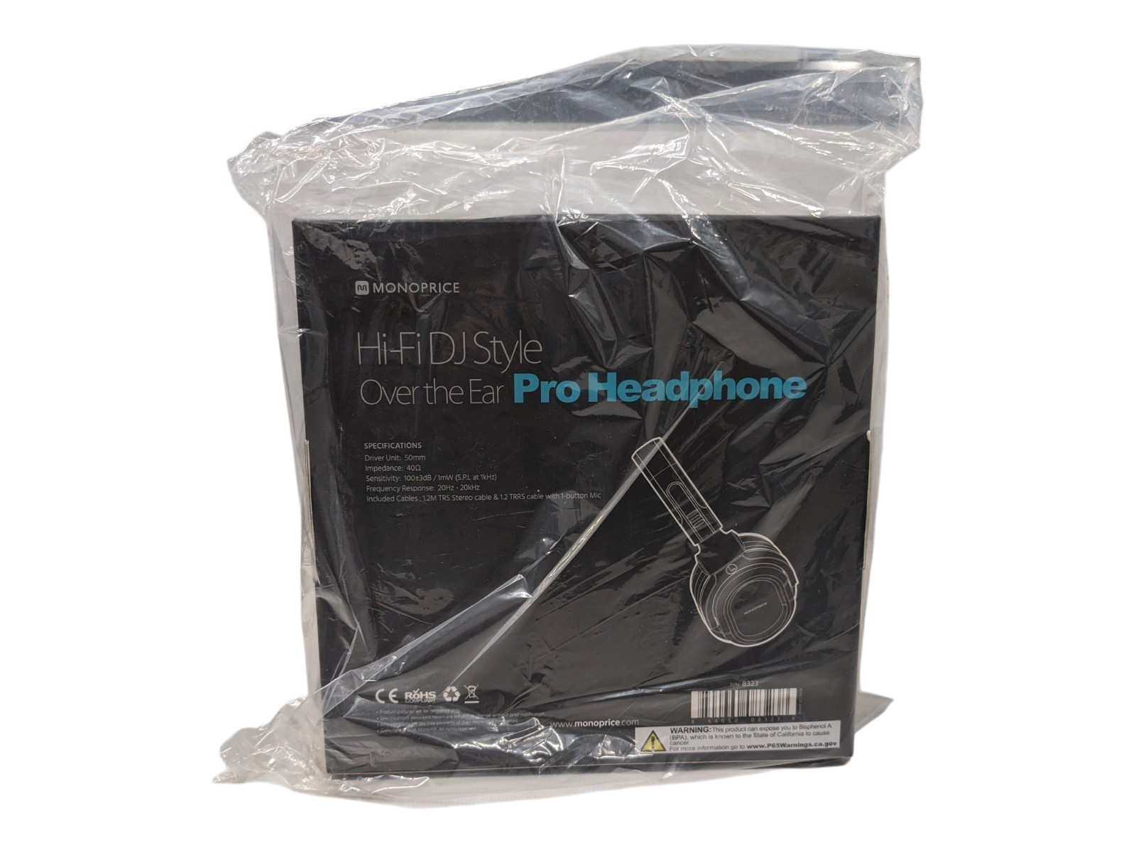 Monoprice 8323 Premium Hi-Fi DJ Style Over-the-Ear Pro Headp