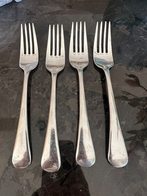 Oneida CHANDLER Stainless  Dinner Forks Set of 4 Glossy Flatware