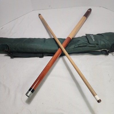 Vtg DUFFERIN Two-Piece 57.5'', 20oz Pool Cue Stick w/Case Maple Leaf Logo NEW TIP
