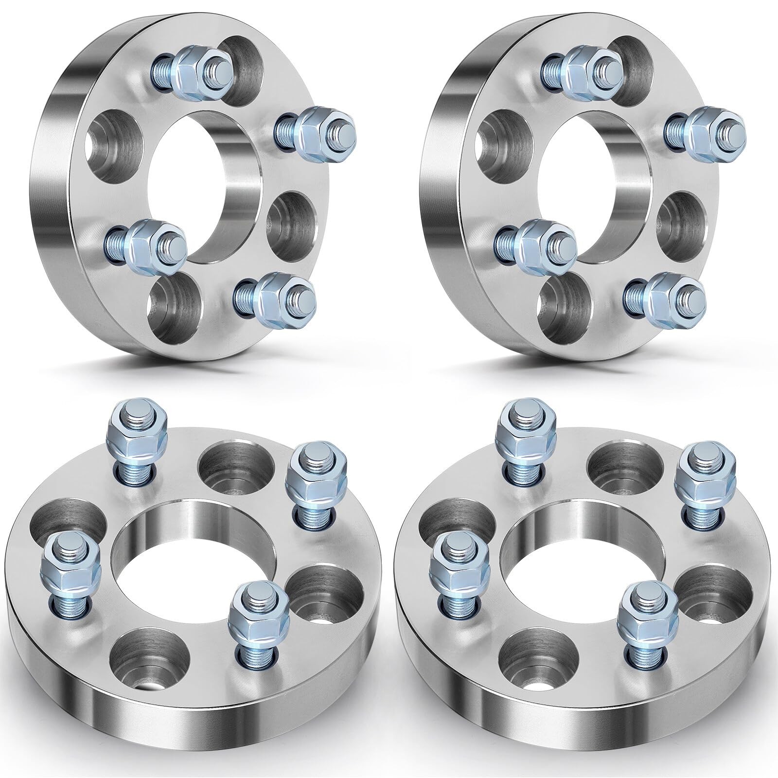 1" Wheel Spacers 4x100 Fit for Toyota Corolla Tercel 4Pcs Silver
