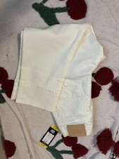 Frye High-Rise Crop Jeans Cuffed Hem Ivory Denim Women's Size 6/28 NWT