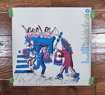 Vintage 1968 Mexico Olympics Poster International Arts Festival