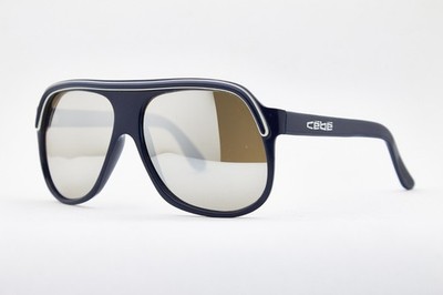Vintage Sunglasses CEBE Sport Made In France 70s Ski Sports Mirrored Lens