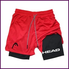 Anime Berserk Head 2-in-1 Running Shorts Men Gym Fitness Sports Quick Dry