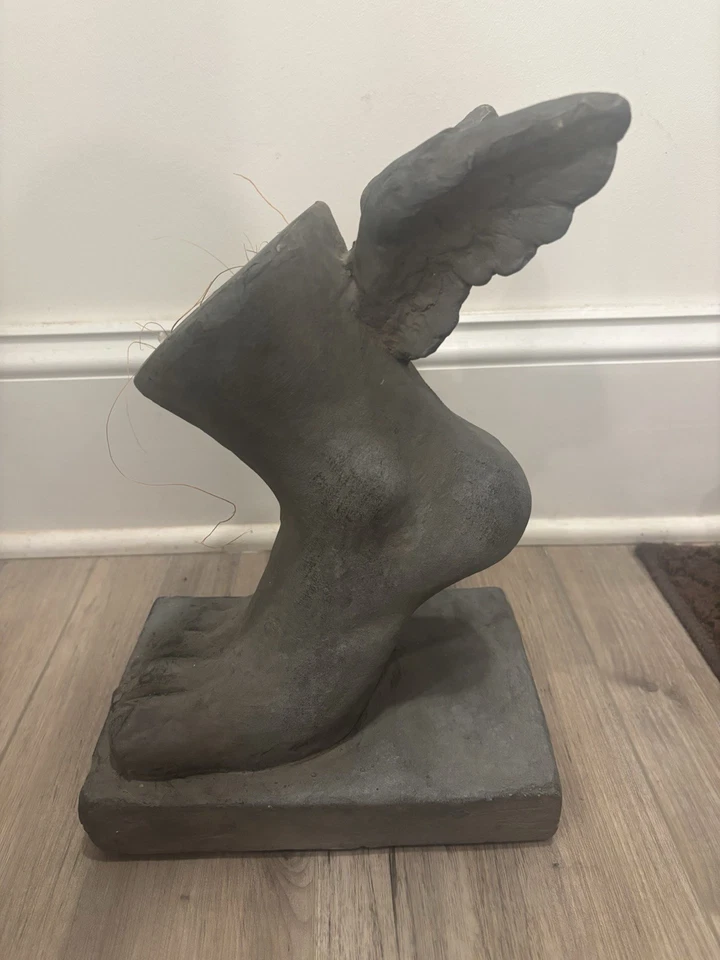 Vaso escultural design Toscano asas de mercúrio mensageiro romano deus plantador - Imagem 2 de 4