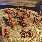 Vintage 1964 Marx Lot (22)  Alamo Playset Native American Indian 6” Dupes