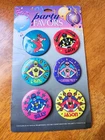 Vintage 1990's Power Rangers Buttons - NEW - Original Packaging - 2.25" Buttons