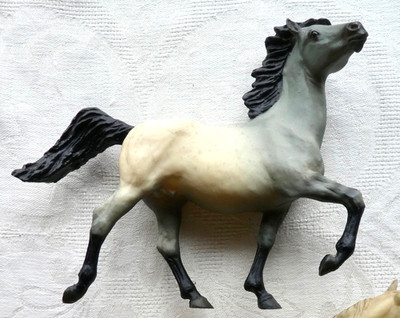 Vntg Breyer Horse 1985 BUCKSHOT #415 Bob Scriver signed, Blue Roan Grulla 8x10''