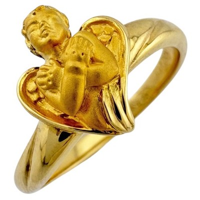 Carrera y Carrera Ring US 6 1/8 EU52 K18 Gelbgold Engel gebraucht