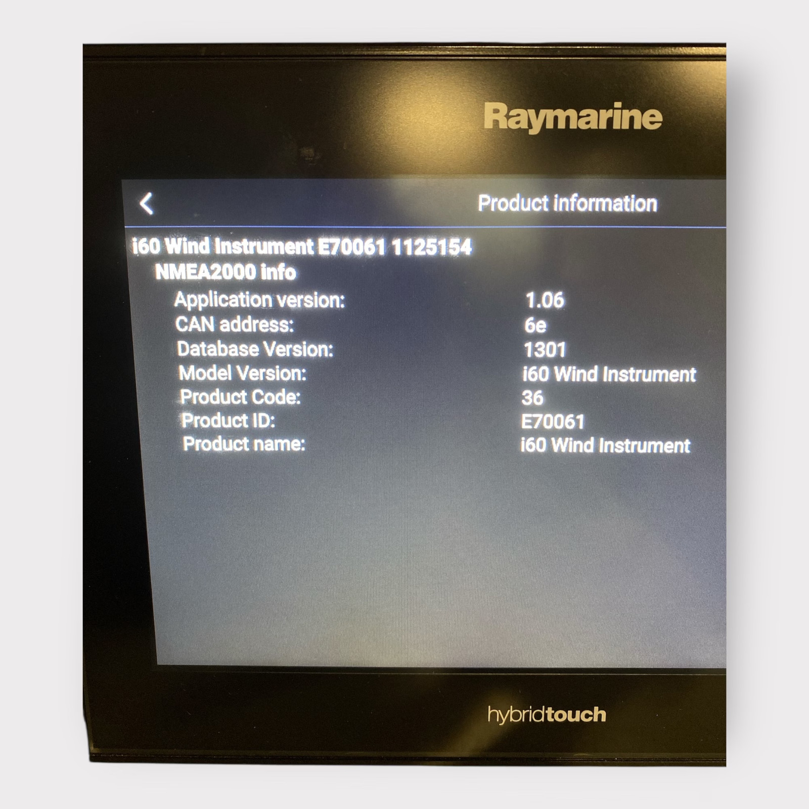 Raymarine i60 Wind Instrument - E70061 - 90 Day Warranty - Tested - Open Box