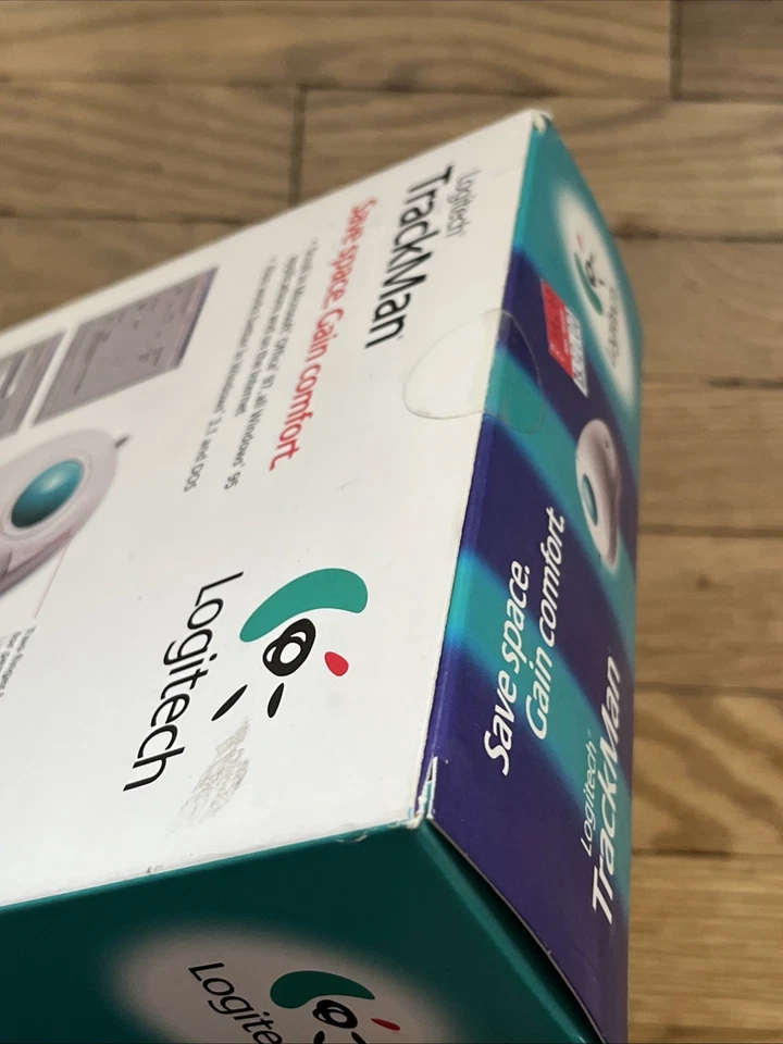 904259-0403 804108-1000 Logitech Trackman 4259 PS2 Serial Trackball DOS/ Win New - Image 3 of 4