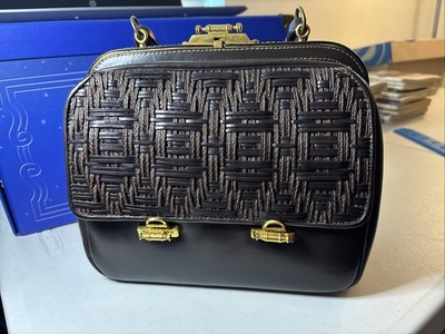 Vintage Roberta di Camerino Italy Doctor Bag Brown Leather Made in Italy