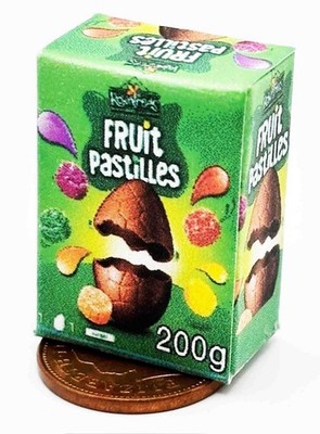 Puppenhaus Osterei leer Miniatur Maßstab 1:12 süße Früchte Pastillen Tumdee