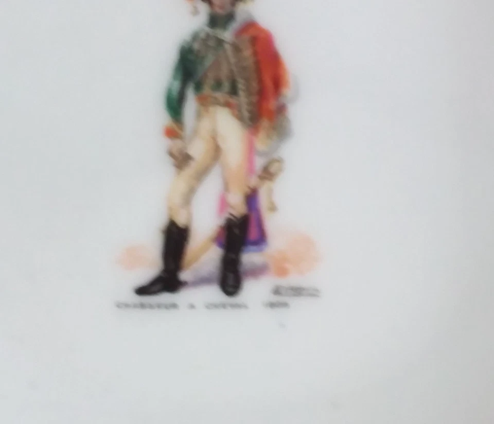 Vide poches décor chasseur à cheval 1806 en porcelaine schonwald - Photo 3/4