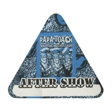 Papa Roach 2001 Raid the Nation Concert Tour Aftershow Backstage Pass