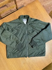 Vintage R&R Thinsulate Bomber Jacket USA Made Olive Green Nylon Insulated Large