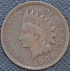 1904   VF   Indian Head Cent