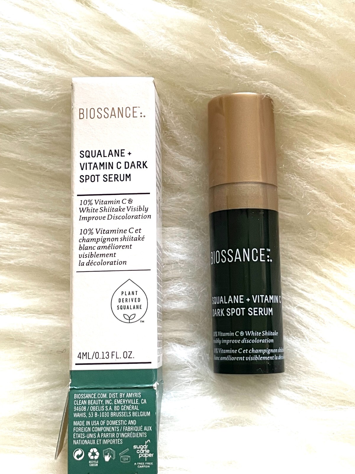 Biossance Squalane Vitamin C Dark Spot Serum Mini Travel Size 4 ml New