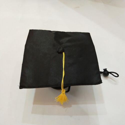 Black Pet Graduation Cap Hat Cute Accessory Dogs Cats University Bachelors Funny - Picture 5 of 11