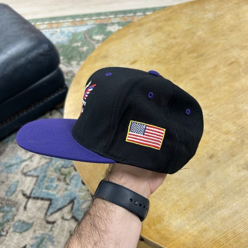 Vintage Dipset The Diplomats Hip-Hop Rap Logo Snapback Hat Cap Black Purple RARE - Picture 4 of 15
