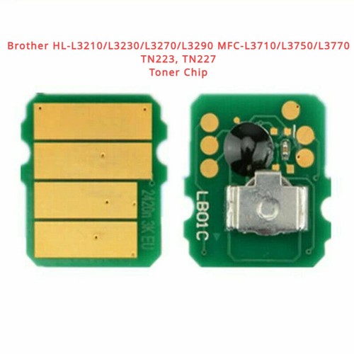 TN223, TN227 Chip for Brother HL-L3210/L3230/L3270/L3290 MFC-L3710/L3750/L3770 - 第 1/2 張圖片