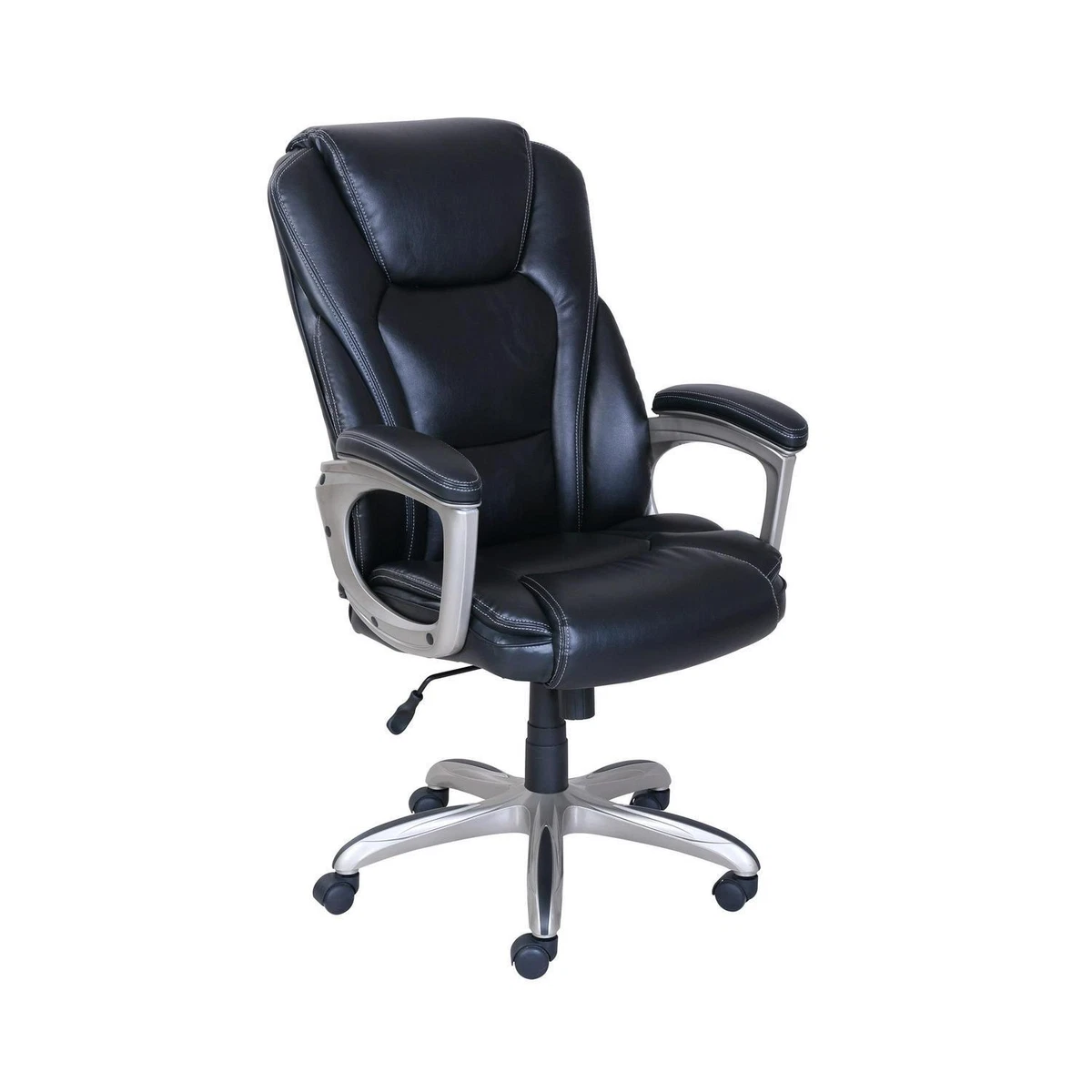 Serta Big and Tall Commercial Office Chair Memory Foam 350 Lb Capacity  Black 656292479453