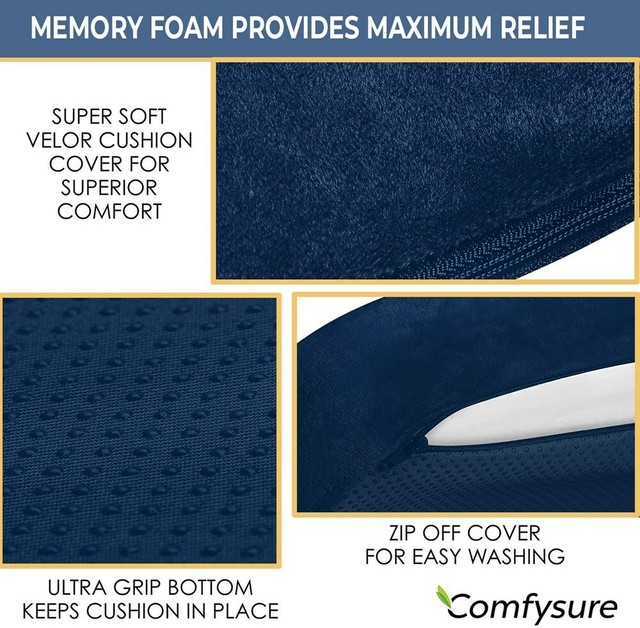 COMFYSURE Extra Large Firm Seat Cushion Pad for Bariatric Overweight