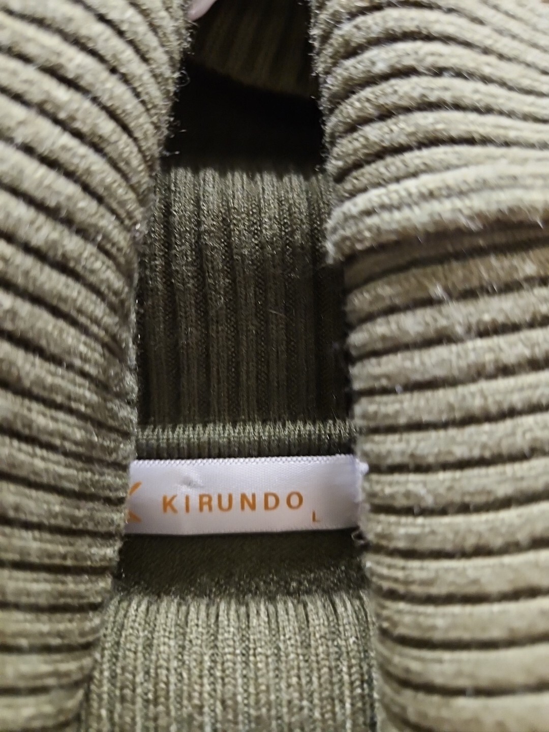 Kirundo Turtleneck Sweater. Solid And Stripped Gr… - image 2