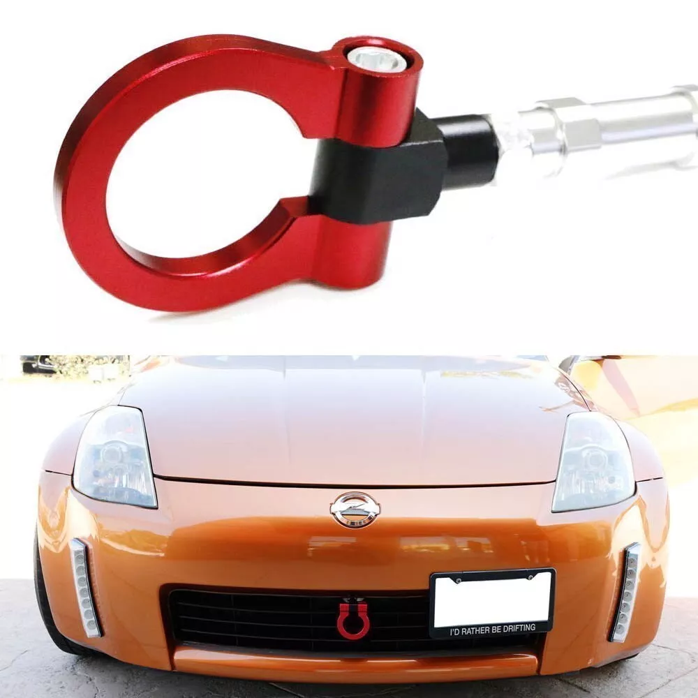 Sports Red Track Racing Style Aluminum Tow Hook Ring For 2003-2004 Nissan  350z