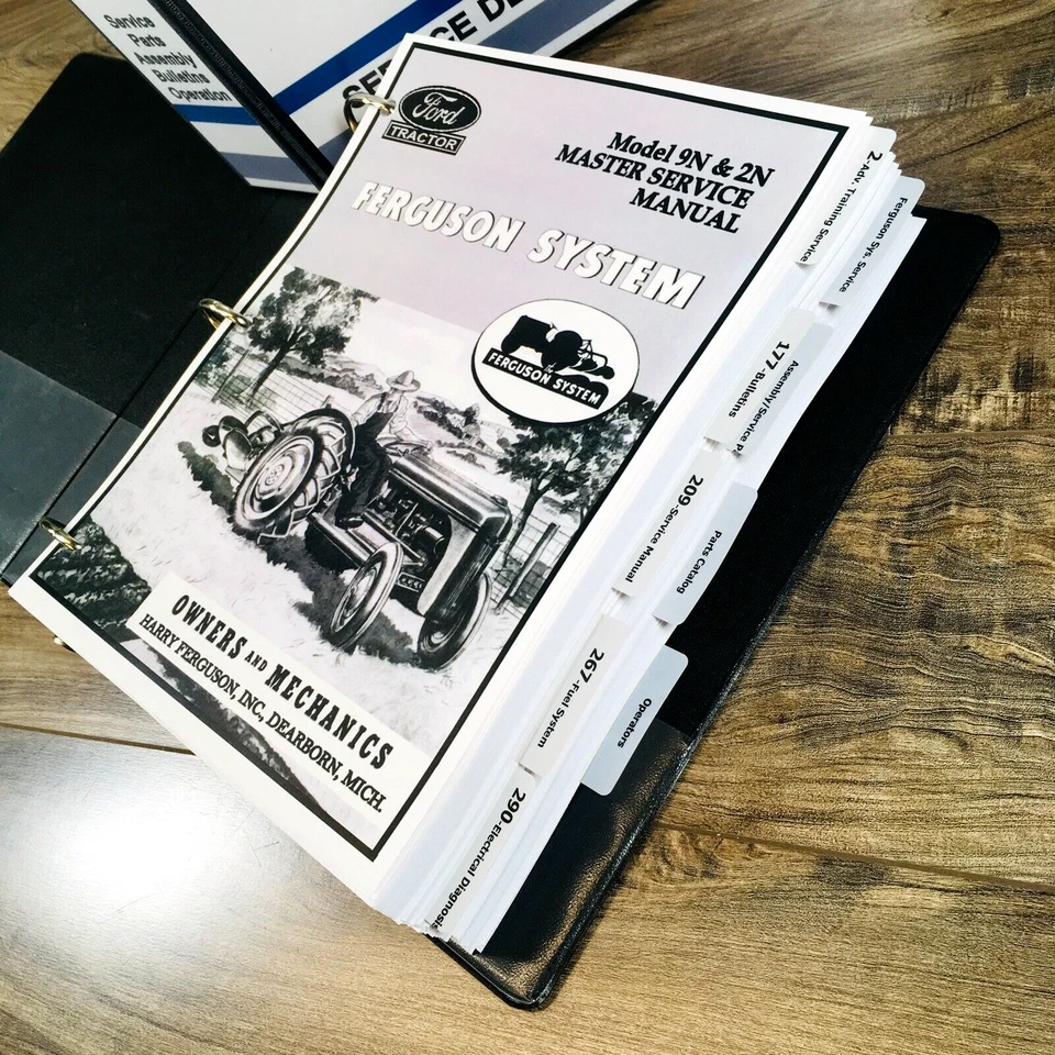 Ford 9N 2N Tractor Master Service Repair Manual Parts Operators Book Set 836Pgs - Image 2 of 4