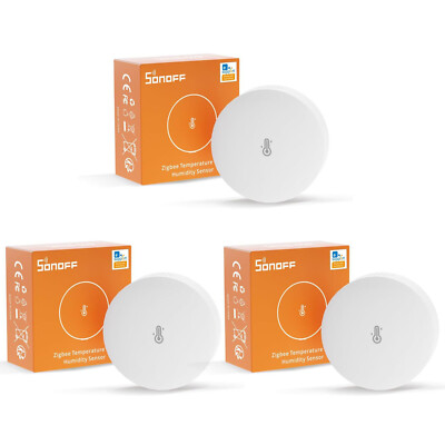 SONOFF SNZB-02P Smart Home Zigbee Temperature Humidity Sensor Surveillance 3PCS