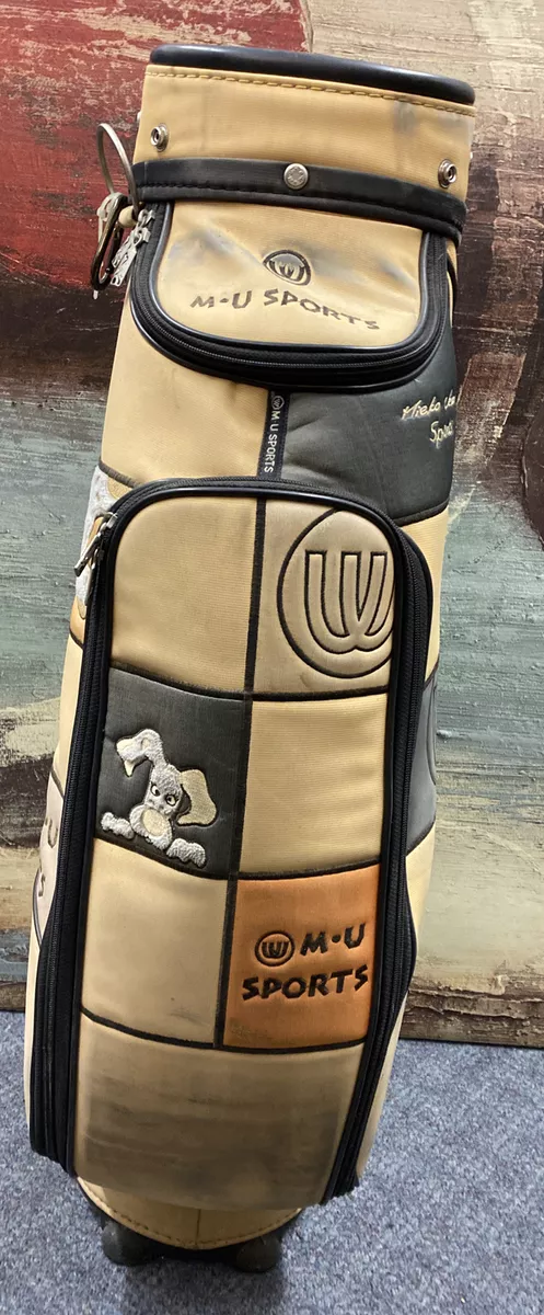 MU SPORTS GOLF BAG CART mieko uesako Japanese w rain cover MU SPORTS GOLF BAG CART mieko uesako Japanese w rain cover