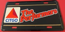 Citgo Oil The Performers Booster License Plate Sign Advertising