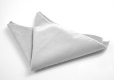 Silver Grey Grey Velvet Handmade Pocket Squares Hanky Handkerchief