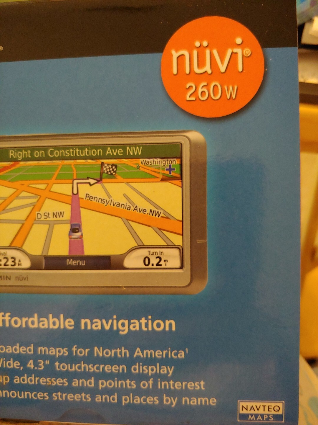 Garmin Nuvi 260W GPS Navigation Device Touchscreen Spoken Street Names 753759077174 eBay