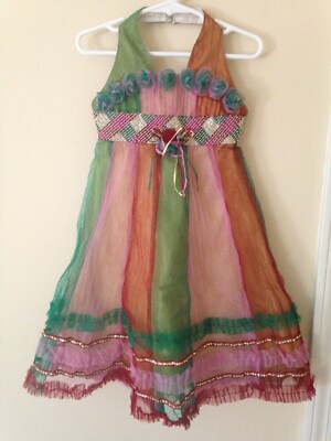 Baby Girl Ethnic halter neck long dress | eBay