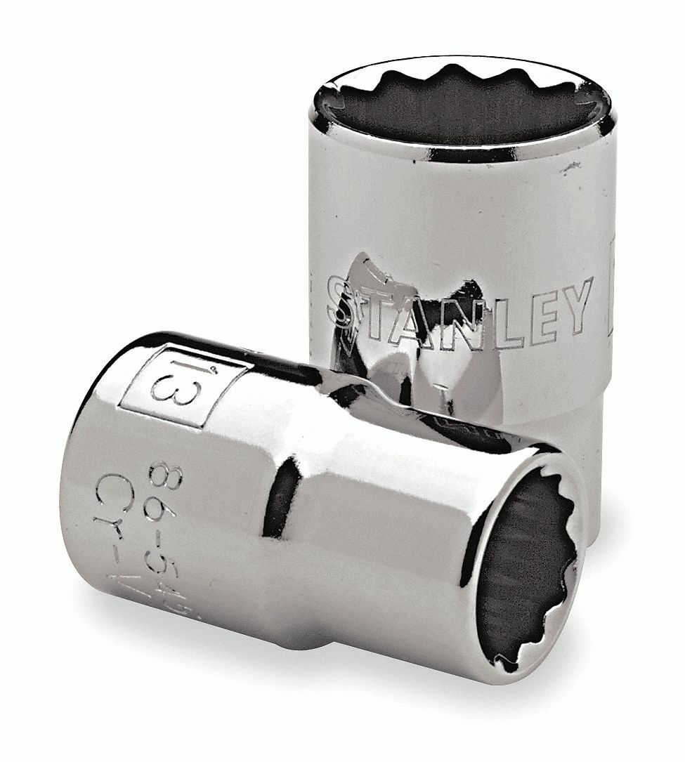 Stanley USA 86462 Workmaster 7/16 SAE 1/2 Drive 12 Point Socket 86