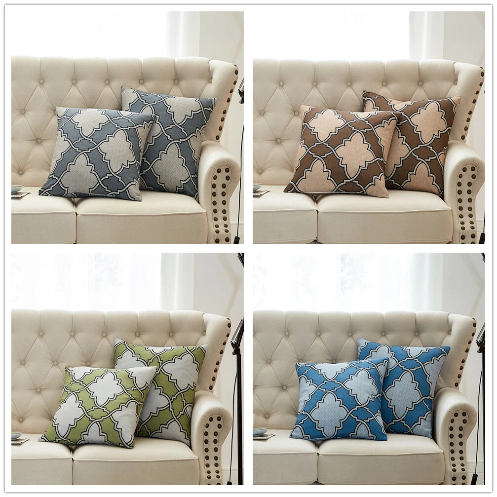 Throw Pillow Covers 26x26 - Decorative Pillows for Couch Set of 2