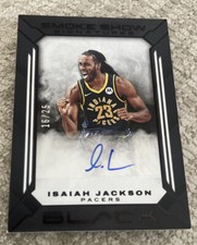 2021-22 Panini Black Smoke Show Signatures  Isaiah Jackson /25 Pacers Auto