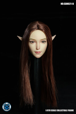 SUPER DUCK SDH021B 1/6 Elf Ears Girl Female Head Sculpt F 12'' TBL PH Body Figure
