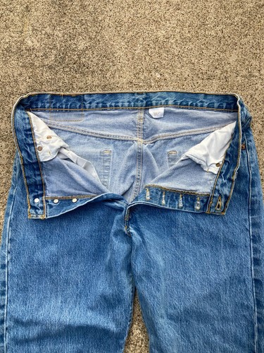Levi's 501xx Men's Blue Jeans Button Fly 36X30 WPL423 Condition Is Pre-Owned - Picture 6 of 15